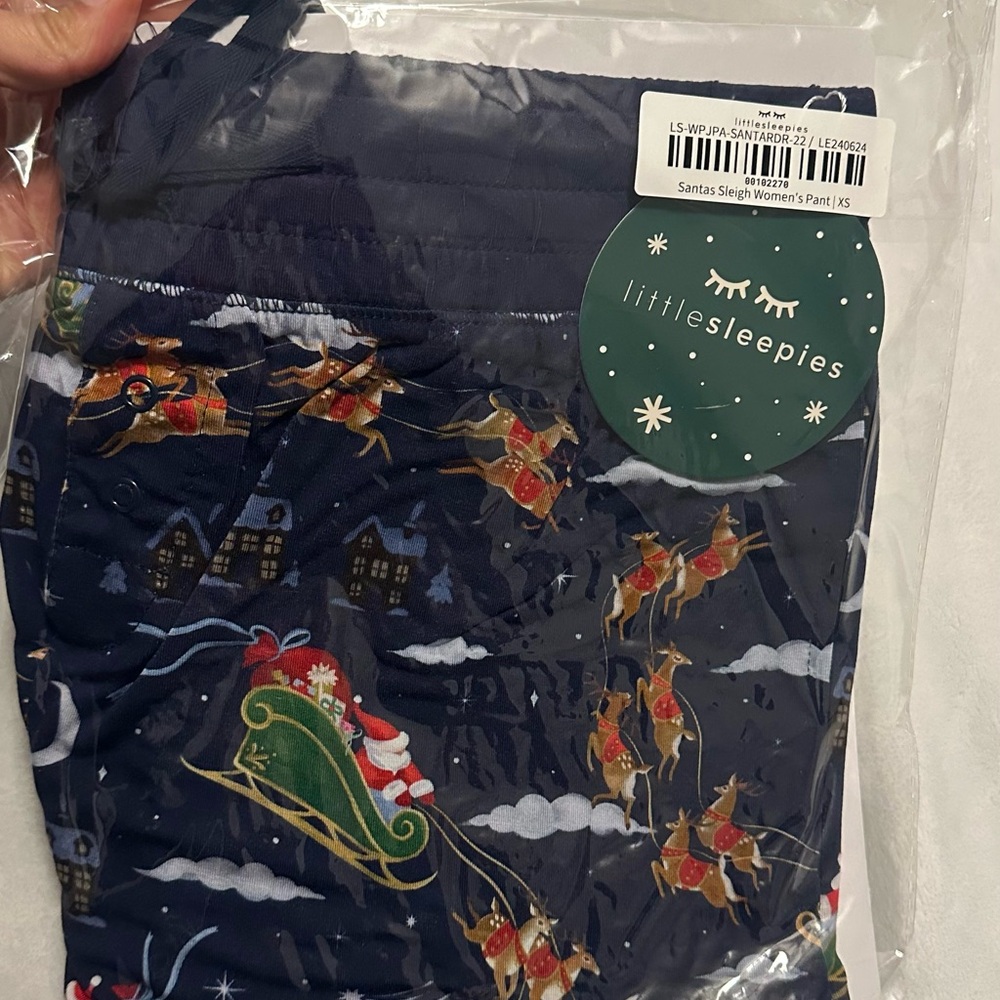 Little Sleepies Festive Santa Sleigh Pajama Pants